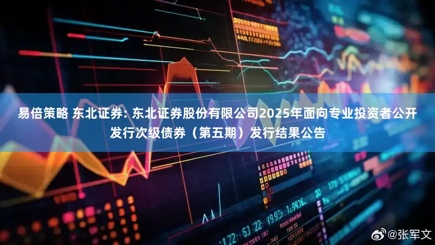 易倍策略 东北证券: 东北证券股份有限公司2025年面向专业投资者公开发行次级债券(第五期)发行结果公告